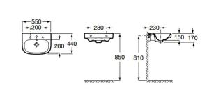 Раковина Roca Debba 32799500Y 55x44 см